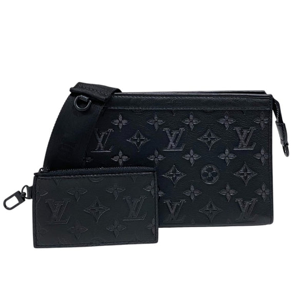 ルイ・ヴィトン LOUIS VUITTON ガストン・ウェアラブル ウォレット M81115 ノワール モノグラム・シャドウ メンズ ショルダーバッグ