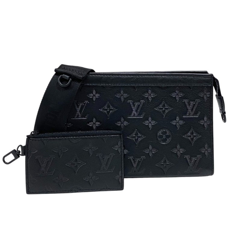 ルイ・ヴィトン LOUIS VUITTON ガストン・ウェアラブル ウォレット M81115 ノワール モノグラム・シャドウ メンズ ショルダーバッグ