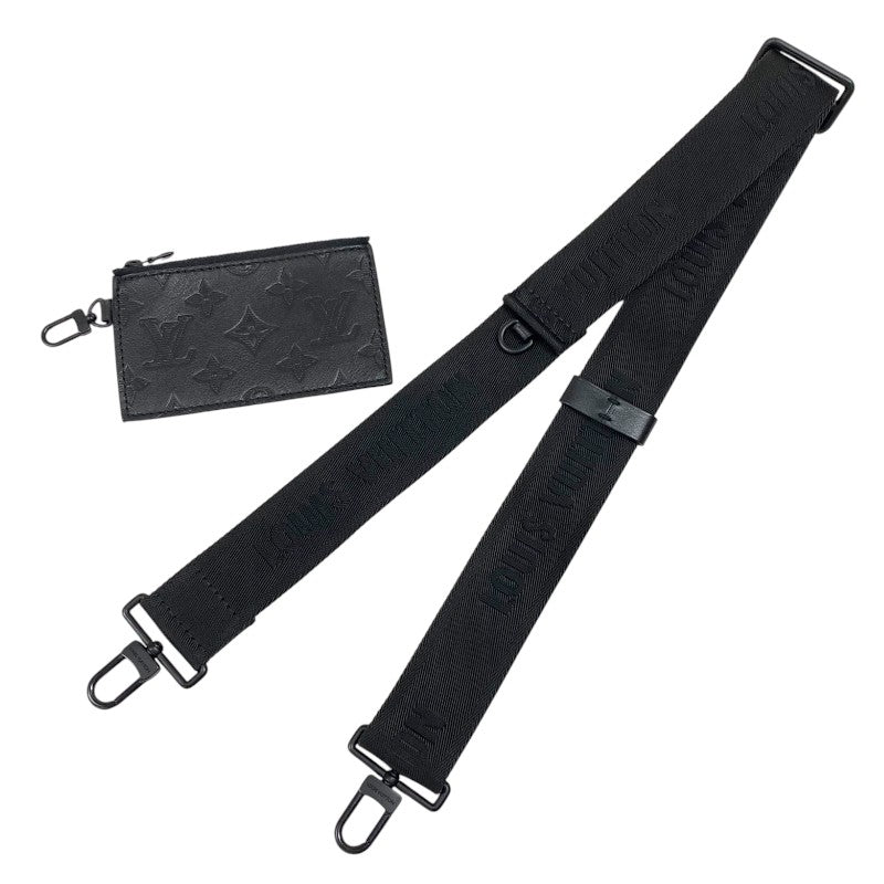 ルイ・ヴィトン LOUIS VUITTON ガストン・ウェアラブル ウォレット M81115 ノワール モノグラム・シャドウ メンズ ショルダーバッグ