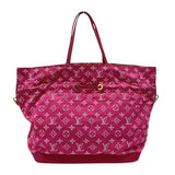 ルイ・ヴィトン LOUIS VUITTON ノエフルMM M40870 ピンク モノグラムデニム レディース トートバッグ ショルダーバッグ