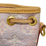 ルイ・ヴィトン LOUIS VUITTON ナノ・ノエ M82427 ピンク モノグラム・ラミネーテッド ジャカード レディース ショルダーバッグ