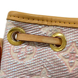 ルイ・ヴィトン LOUIS VUITTON ナノ・ノエ M82427 ピンク モノグラム・ラミネーテッド ジャカード レディース ショルダーバッグ