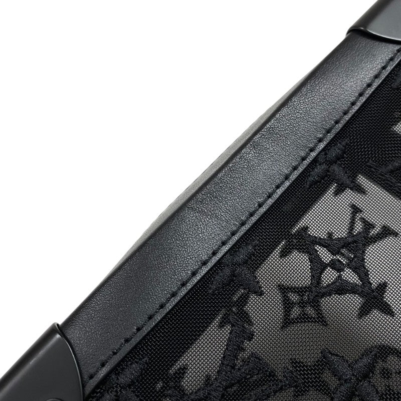 ルイ・ヴィトン LOUIS VUITTON ソフトトランク M53964 ブラック モノグラム・メッシュ メンズ ショルダーバッグ