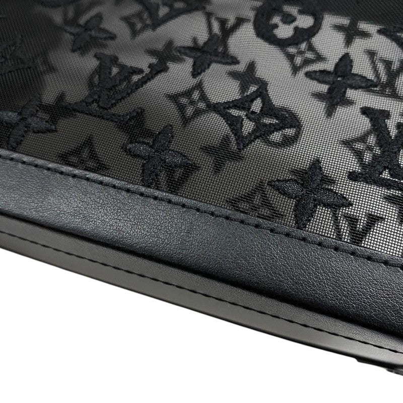 ルイ・ヴィトン LOUIS VUITTON ソフトトランク M53964 ブラック モノグラム・メッシュ メンズ ショルダーバッグ