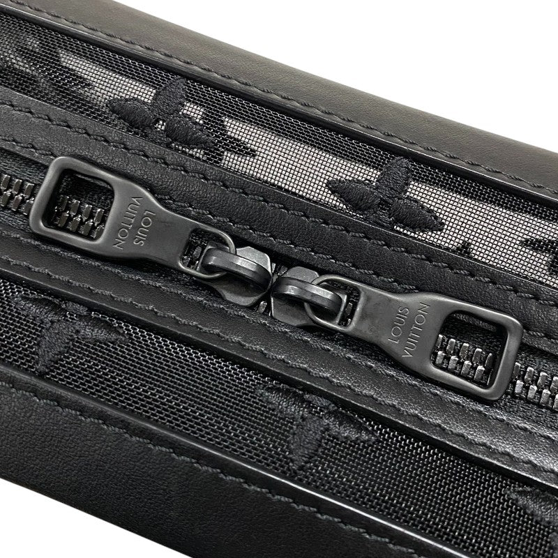 ルイ・ヴィトン LOUIS VUITTON ソフトトランク M53964 ブラック モノグラム・メッシュ メンズ ショルダーバッグ