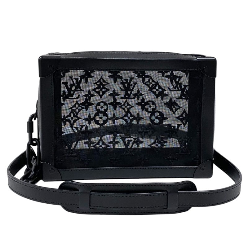 ルイ・ヴィトン LOUIS VUITTON ソフトトランク M53964 ブラック モノグラム・メッシュ メンズ ショルダーバッグ