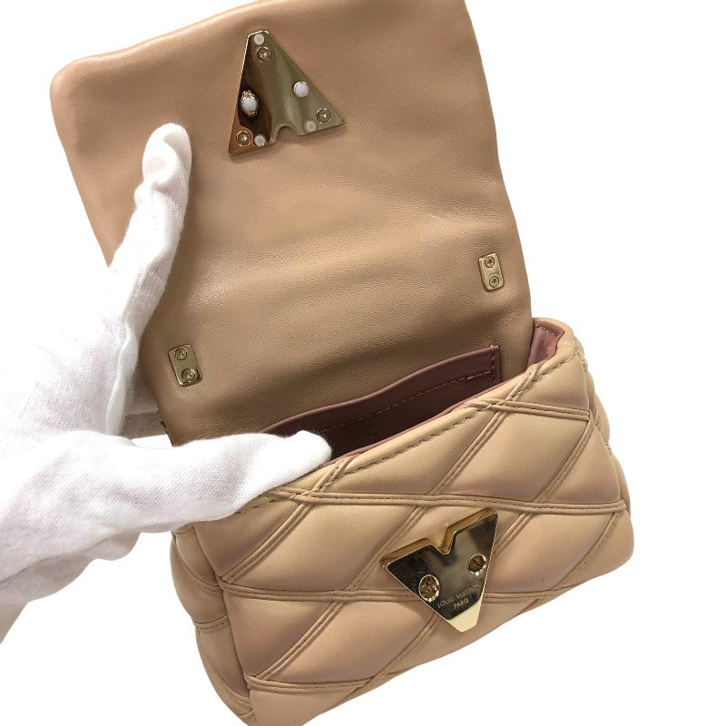 ルイ・ヴィトン LOUIS VUITTON マルタージュ PICO GO-14 ショルダーバッグ M82752 ベージュ ゴールド金具 ラムレザー レディース ショルダーバッグ