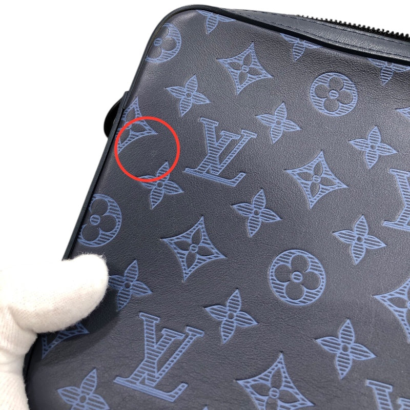 ルイ・ヴィトン LOUIS VUITTON デュオメッセンジャー M45730 モノグラムシャドウ モノグラムシャドウ メンズ ショルダーバッグ