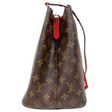ルイ・ヴィトン LOUIS VUITTON ネオノエMM M44021 ブラウン/レッド モノグラム/コクリコ レディース ショルダーバッグ