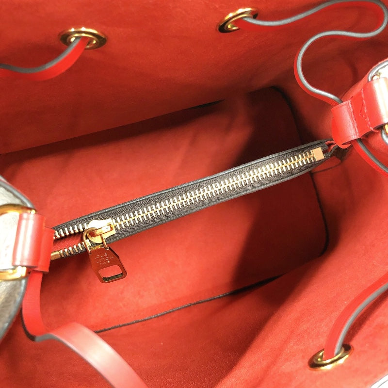 ルイ・ヴィトン LOUIS VUITTON ネオノエMM M44021 ブラウン/レッド モノグラム/コクリコ レディース ショルダーバッグ