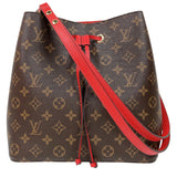 ルイ・ヴィトン LOUIS VUITTON ネオノエMM M44021 ブラウン/レッド モノグラム/コクリコ レディース ショルダーバッグ
