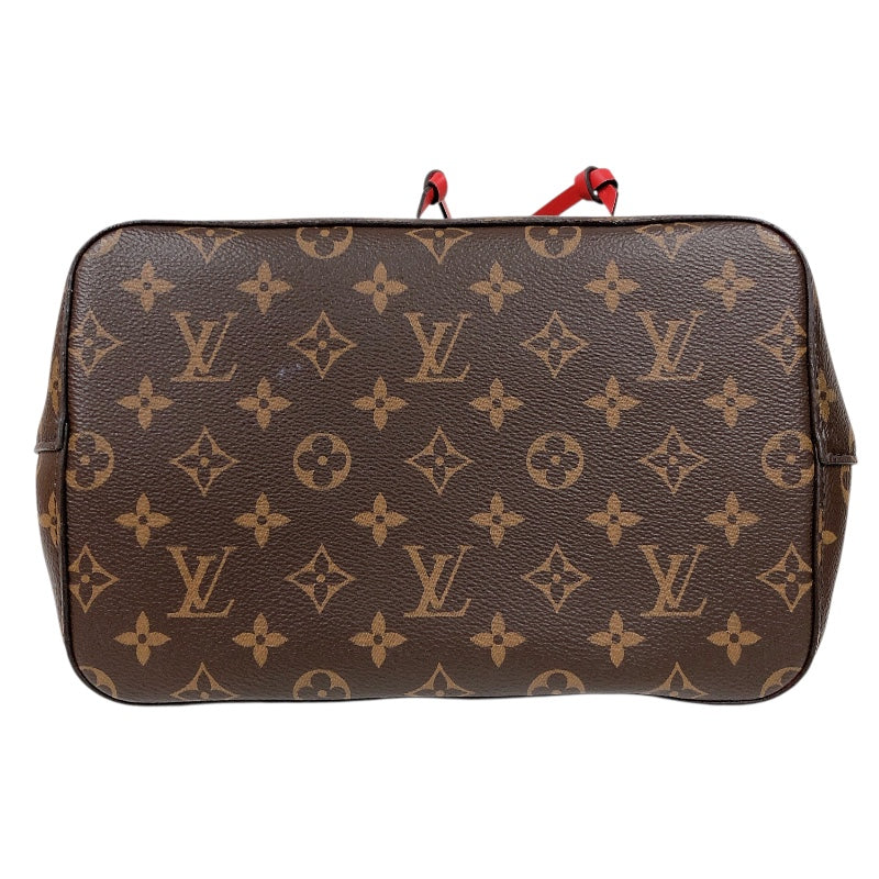 ルイ・ヴィトン LOUIS VUITTON ネオノエMM M44021 ブラウン/レッド モノグラム/コクリコ レディース ショルダーバッグ