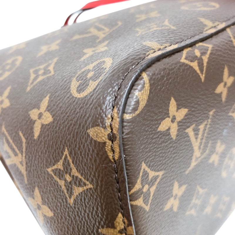 ルイ・ヴィトン LOUIS VUITTON ネオノエMM M44021 ブラウン/レッド モノグラム/コクリコ レディース ショルダーバッグ
