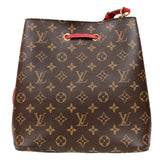 ルイ・ヴィトン LOUIS VUITTON ネオノエMM M44021 ブラウン/レッド モノグラム/コクリコ レディース ショルダーバッグ