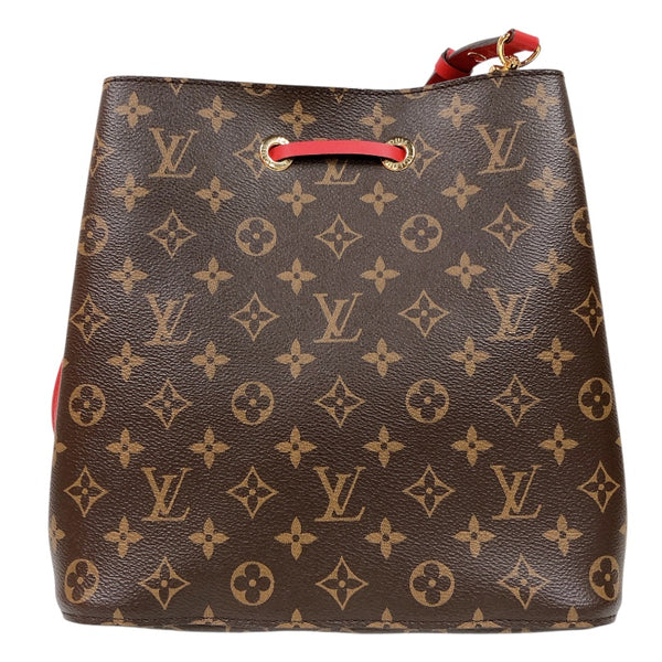 ルイ・ヴィトン LOUIS VUITTON ネオノエMM M44021 ブラウン/レッド モノグラム/コクリコ レディース ショルダーバッグ
