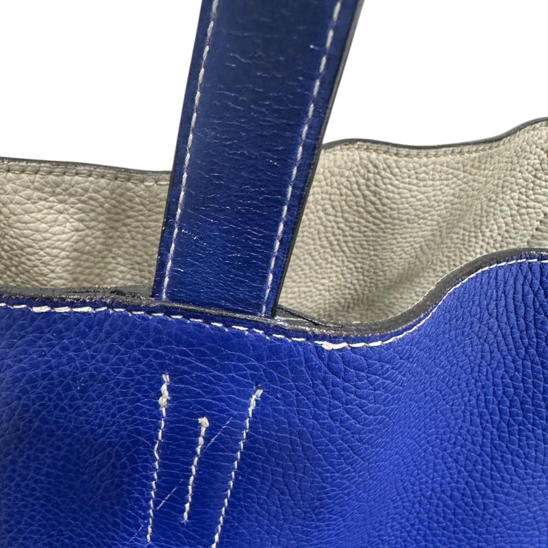 エルメス HERMES ドゥブルセンス28 ブルーエレクトリック・エタン トリヨン ユニセックス ハンドバッグ