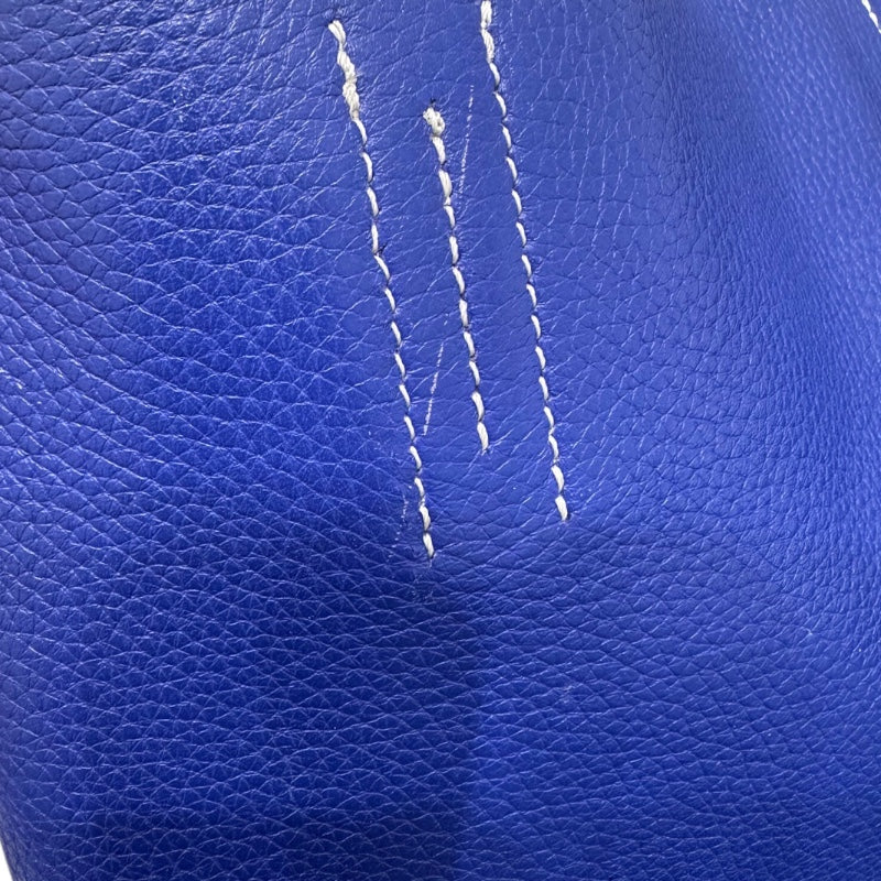 エルメス HERMES ドゥブルセンス28 ブルーエレクトリック・エタン トリヨン ユニセックス ハンドバッグ