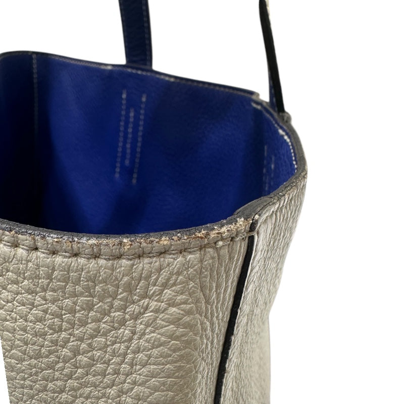 エルメス HERMES ドゥブルセンス28 ブルーエレクトリック・エタン トリヨン ユニセックス ハンドバッグ