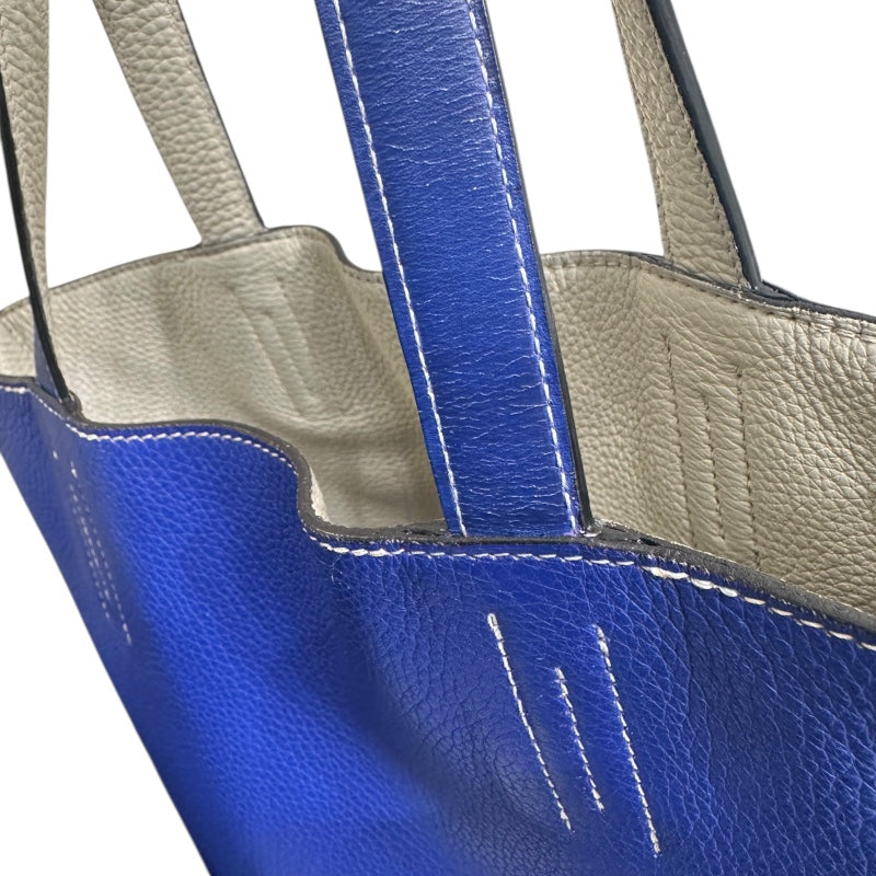 エルメス HERMES ドゥブルセンス28 ブルーエレクトリック・エタン トリヨン ユニセックス ハンドバッグ
