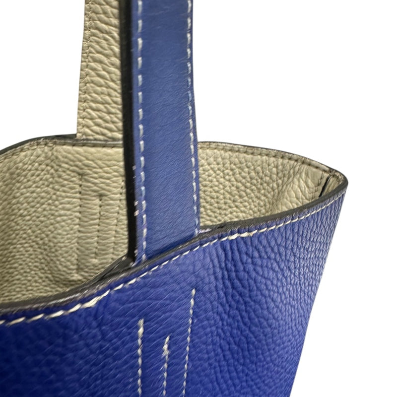 エルメス HERMES ドゥブルセンス28 ブルーエレクトリック・エタン トリヨン ユニセックス ハンドバッグ