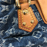 ルイ・ヴィトン LOUIS VUITTON プリーティ M95020 ブルー ゴールド金具 モノグラム・デニム レディース ハンドバッグ