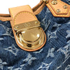 ルイ・ヴィトン LOUIS VUITTON プリーティ M95020 ブルー ゴールド金具 モノグラム・デニム レディース ハンドバッグ