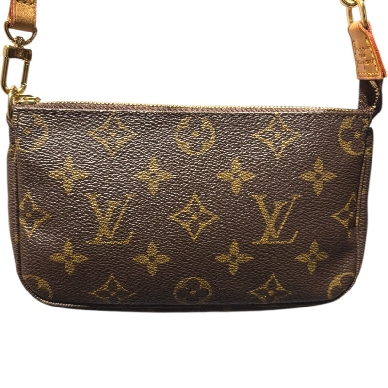 ルイ・ヴィトン LOUIS VUITTON ミニ・ポシェット・アクセソワール M58009 ブラウン PVC モノグラム レディース ショルダーバッグ