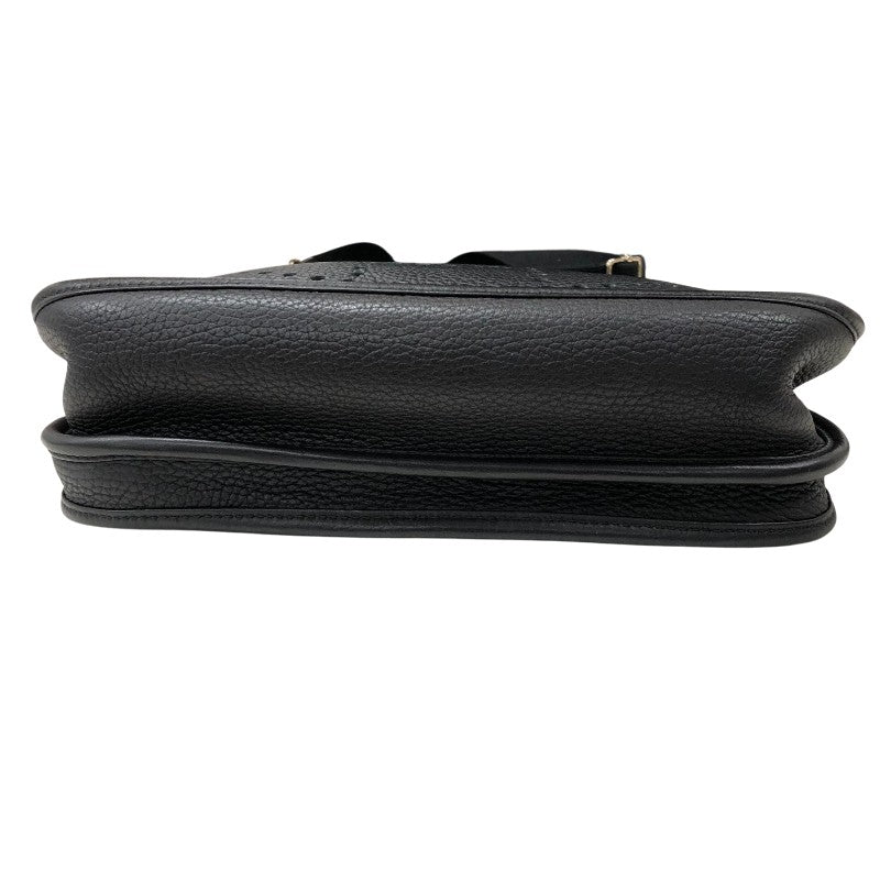 エルメス HERMES エヴリン3PM □P刻 ブラックシルバー金具 トリヨンクレマンス レディース ショルダーバッグ
