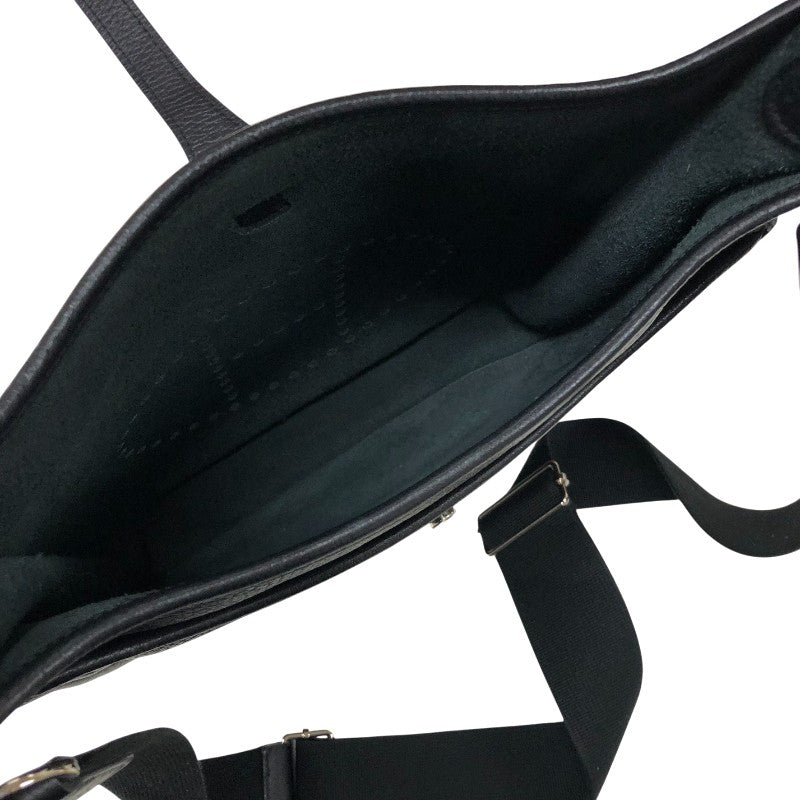 エルメス HERMES エヴリン3PM □P刻 ブラックシルバー金具 トリヨンクレマンス レディース ショルダーバッグ