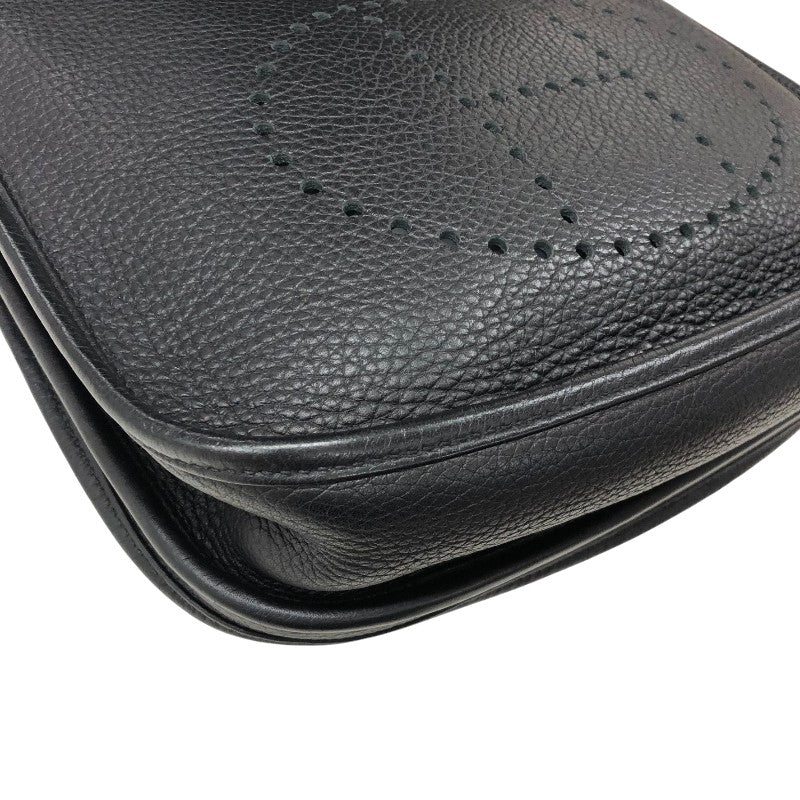 エルメス HERMES エヴリン3PM □P刻 ブラックシルバー金具 トリヨンクレマンス レディース ショルダーバッグ