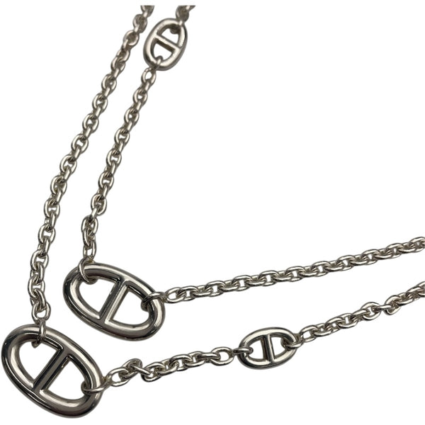 エルメス HERMES ファランドールロングネックレス シルバー Ag925 ジュエリー