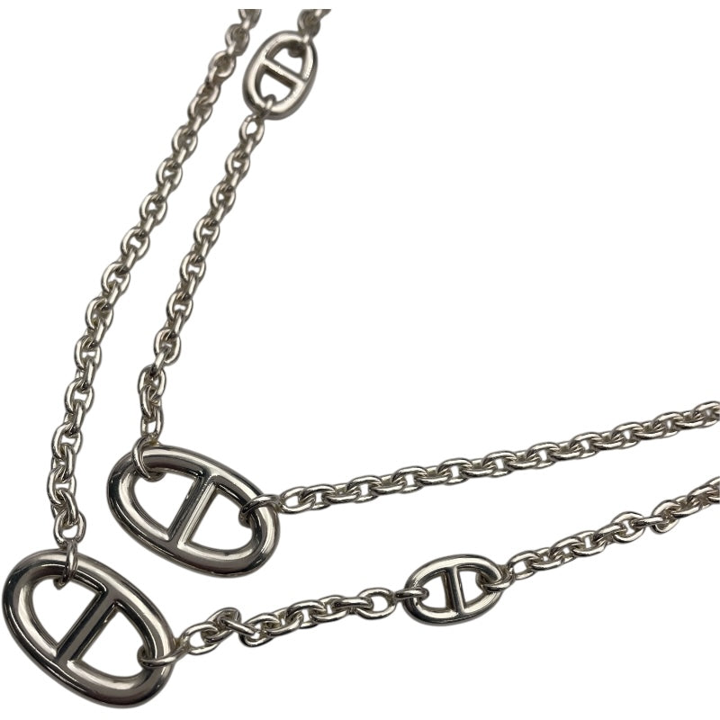 エルメス HERMES ファランドールロングネックレス シルバー Ag925 ジュエリー