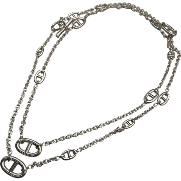 エルメス HERMES ファランドールロングネックレス シルバー Ag925 ジュエリー