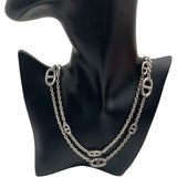 エルメス HERMES ファランドールロングネックレス シルバー Ag925 ジュエリー