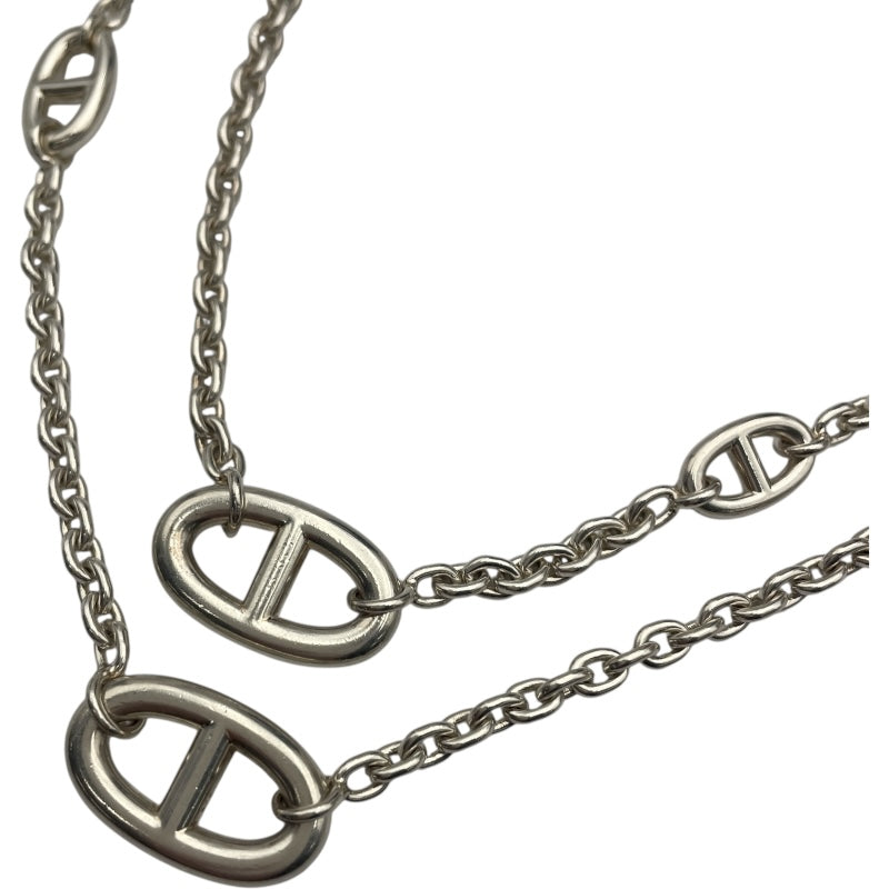 エルメス HERMES ファランドールロングネックレス シルバー Ag925 ジュエリー