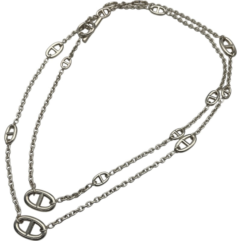 エルメス HERMES ファランドールロングネックレス シルバー Ag925 ジュエリー