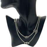 エルメス HERMES ファランドールロングネックレス シルバー Ag925 ジュエリー