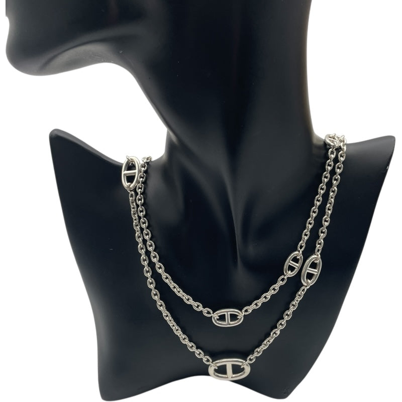 エルメス HERMES ファランドールロングネックレス シルバー Ag925 ジュエリー