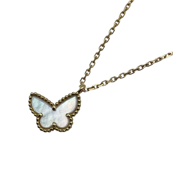 ヴァンクリーフ＆アーペル Van Cleef & Arpels スウィートアルハンブラパピヨンネックレス ゴールド Au750 ジュエリー