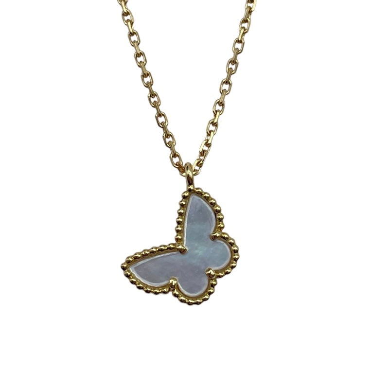 ヴァンクリーフ＆アーペル Van Cleef & Arpels スウィートアルハンブラパピヨンネックレス ゴールド Au750 ジュエリー