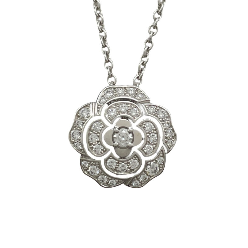 シャネル CHANEL カメリアコレクションネックレス ホワイトゴールド 750 ダイヤモンド ジュエリー