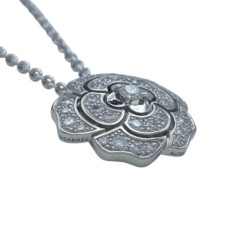 シャネル CHANEL カメリアコレクションネックレス ホワイトゴールド 750 ダイヤモンド ジュエリー