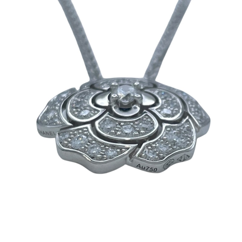 シャネル CHANEL カメリアコレクションネックレス ホワイトゴールド 750 ダイヤモンド ジュエリー