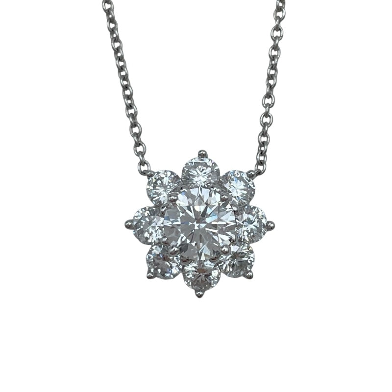 ハリーウィンストン HARRY WINSTON サンフラワーミニネックレス プラチナ Pt950 ダイヤモンド ジュエリー