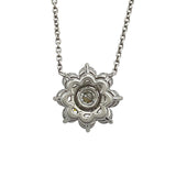 ハリーウィンストン HARRY WINSTON サンフラワーミニネックレス プラチナ Pt950 ダイヤモンド ジュエリー