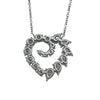 ハリーウィンストン HARRY WINSTON オープンクラスターハートネックレス プラチナ Pt950 ダイヤモンド（11個） ジュエリー