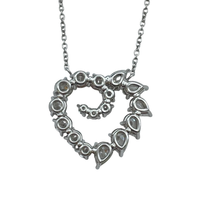 ハリーウィンストン HARRY WINSTON オープンクラスターハートネックレス プラチナ Pt950 ダイヤモンド（11個） ジュエリー