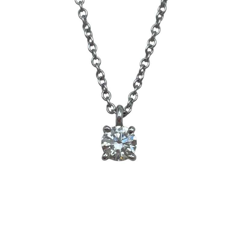 ティファニー TIFFANY＆CO ソリティアネックレス プラチナ Pt950 ジュエリー
