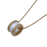 ブルガリ BVLGARI ビーゼロワンダイヤネックレス ピンクゴールド Au750 ジュエリー