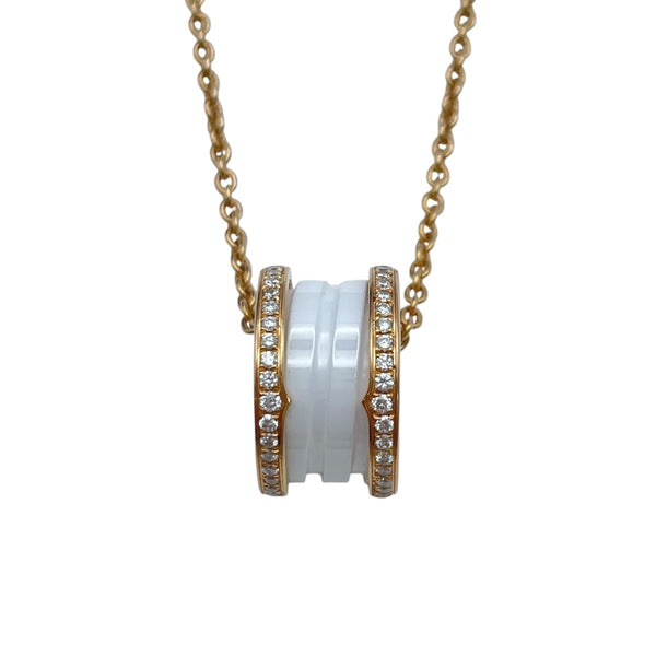 ブルガリ BVLGARI ビーゼロワンダイヤネックレス ピンクゴールド Au750 ジュエリー